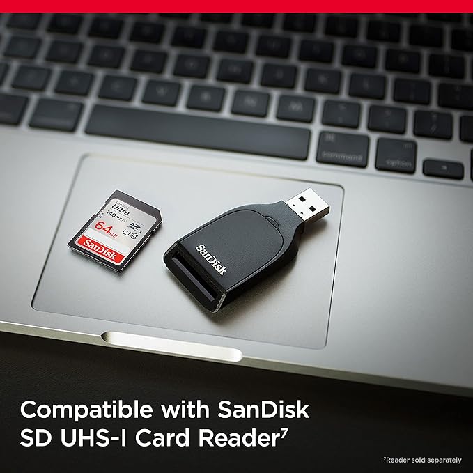 SanDisk Ultra SDXC UHS-1 Class 10 Memory Card - 64GB High-Speed Storage - Image 3
