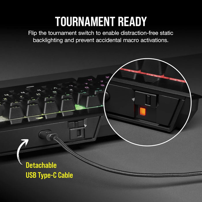 Corsair K70 RGB TKL Champion Series Keyboard - Mechanical Gaming Keyboard - Image 4