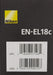 Nikon EN-EL18C Rechargeable Lithium Battery - High Capacity & Performance - Image 7