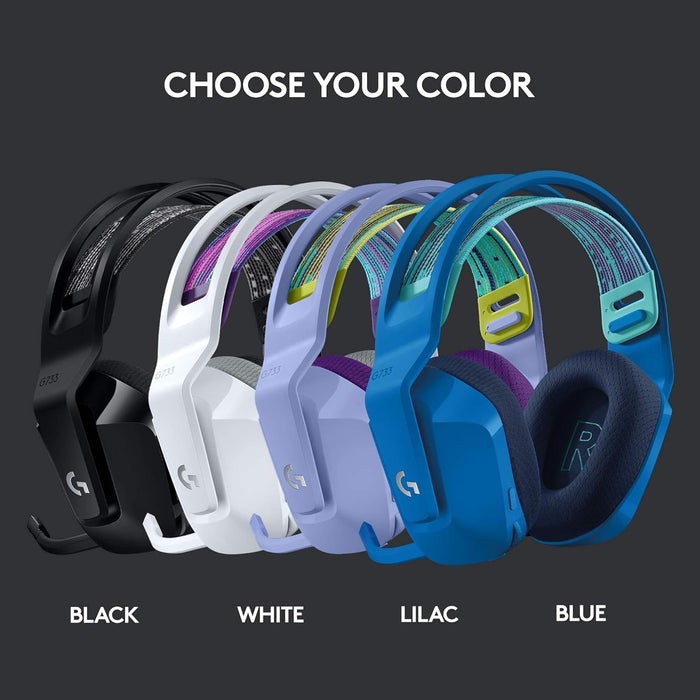 Logitech G733 Lightspeed Wireless RGB Gaming Headset - White Model 981-000886 - Image 7