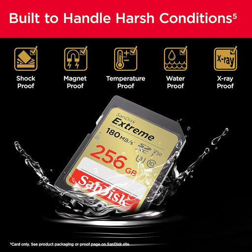 Sandisk SD Extreme Class 10 UHSI (256GB, SDSDXVV-256G-GNCIN) - 2
