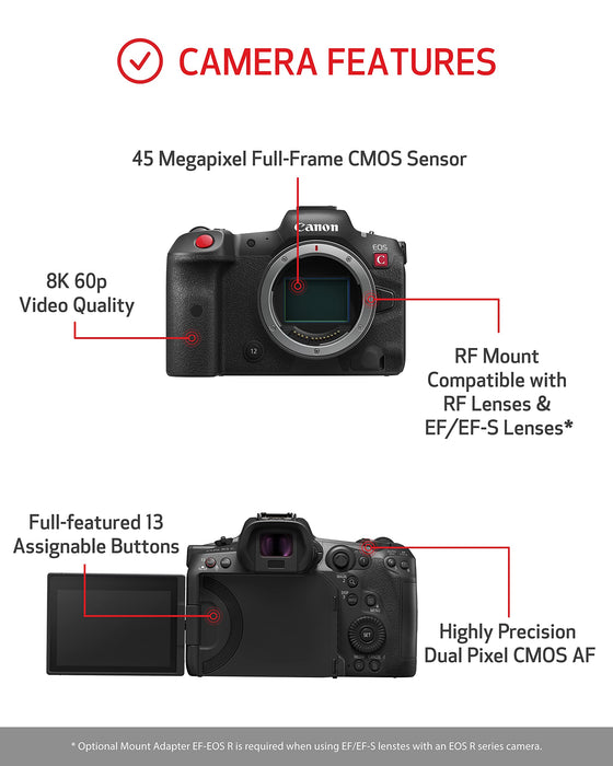Canon EOS R5C Mirrorless Cinema Camera - 3