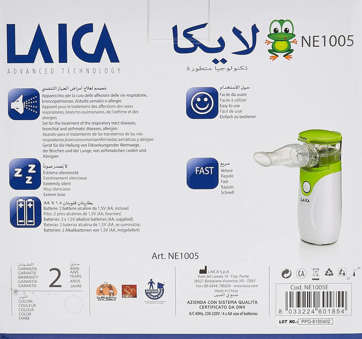 Laica Ultrasonic Nebuliser White/pistachio Ne1005e - 5