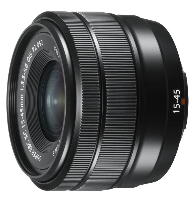 Fujifilm Fujinon Power Zoom Lens XC15-45mm F3.5-5.6 OIS PZ for Fujifilm X Mount Cameras, Black