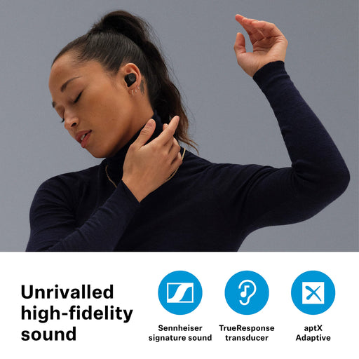 Sennheiser Momentum True Wireless 3 Noise-Canceling In-Ear Headphones (Graphite) - 2