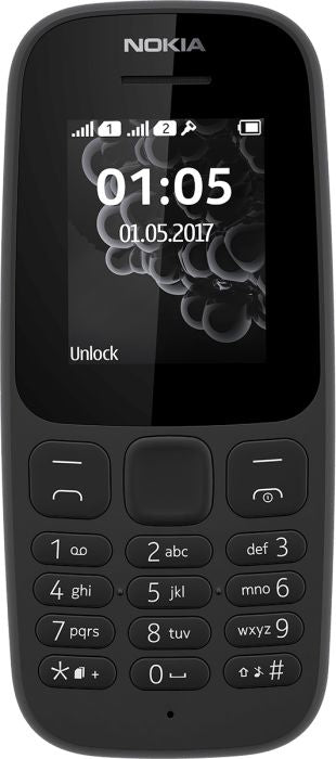 Nokia 105 Ta-1203 Ss Black  - 1