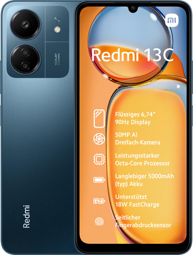 Xiaomi Redmi 13c 8+256gb Nfc Ds 4g Navy Blue  - 3
