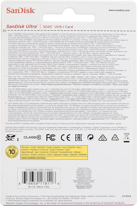 SanDisk Ultra SD UHS-I 128GB Memory Card - High-Speed Storage Solution - Image 4