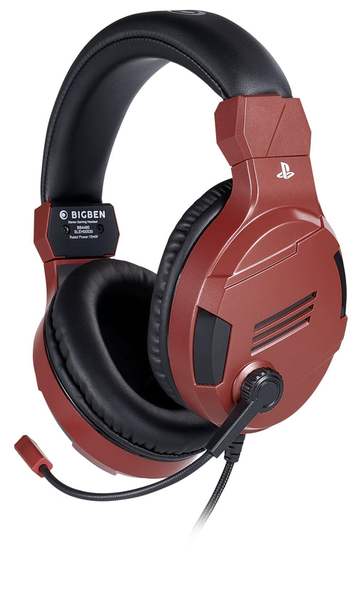 Nacon Bigben Gaming Headphones With Microphone Ps4 V3 Red Ps4ofheadsetv3red - 1