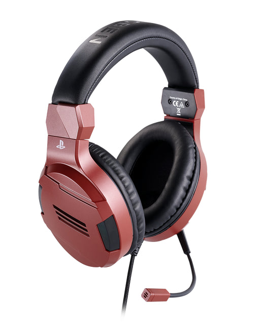 Nacon Bigben Gaming Headphones With Microphone Ps4 V3 Red Ps4ofheadsetv3red - 2