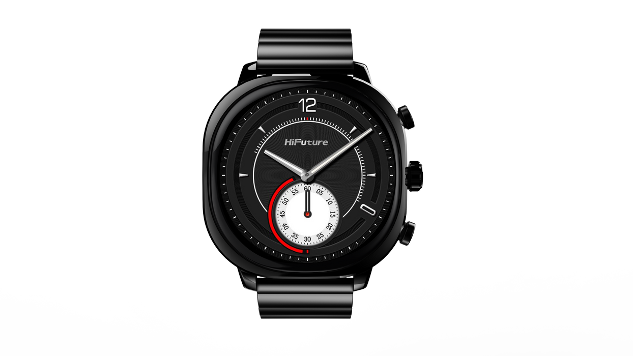 Hifuture Aix Luxury Smartwatch Stainless Steel Black Aix-Black - 1