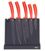 Jata Set of 5 Knives and Knife Board Red/black Hacc4502 - 1