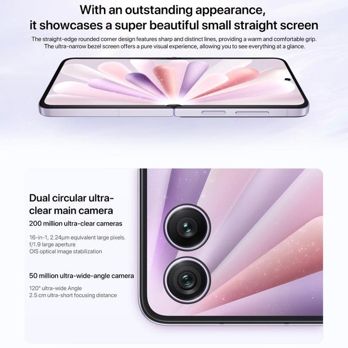Honor Magic V Flip2, 16GB+1TB, 6.82 inch + 4.0 inch MagicOS 9.0.1  Android 15 Snapdragon 8 Gen 3 Octa Core, Network: 5G, NFC, OTG, 16GB+1TB