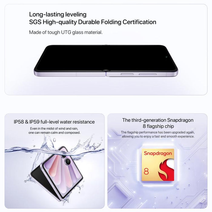 Honor Magic V Flip2, 16GB+1TB, 6.82 inch + 4.0 inch MagicOS 9.0.1  Android 15 Snapdragon 8 Gen 3 Octa Core, Network: 5G, NFC, OTG, 16GB+1TB