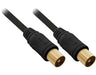 Metronic Coaxial Tv Cable Ø 9.52mm Male/female 5m Black 438806 - 1