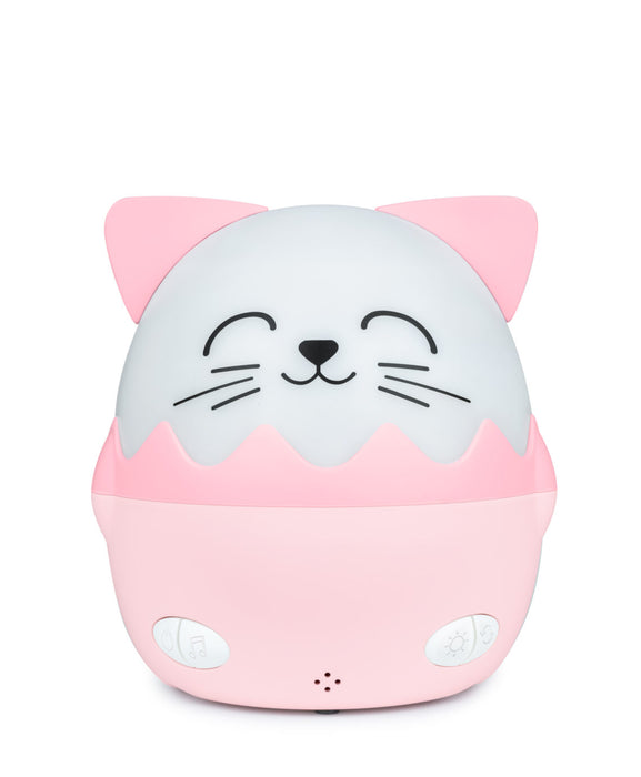Bigben Kids Pink Cat-Shaped Night Light With 360° Projection and Wireless Music Nlpkidscat - 1