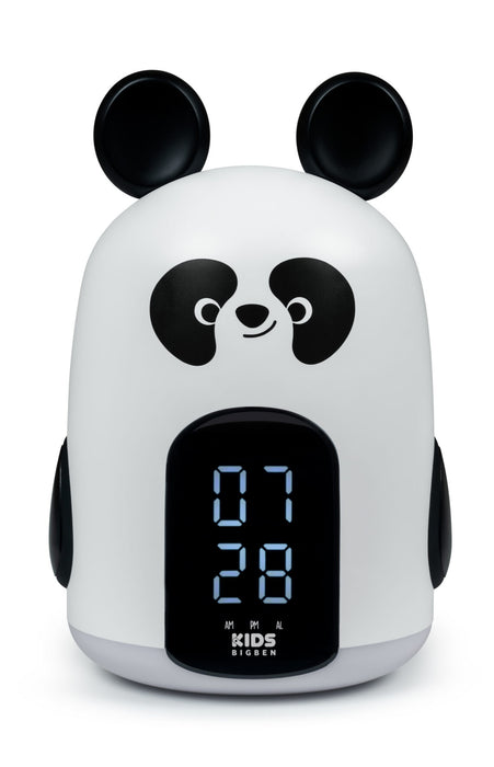 Bigben Kids Alarm Clock With Night Light With Three Black and White Panda Sounds Rkidspanda - 1