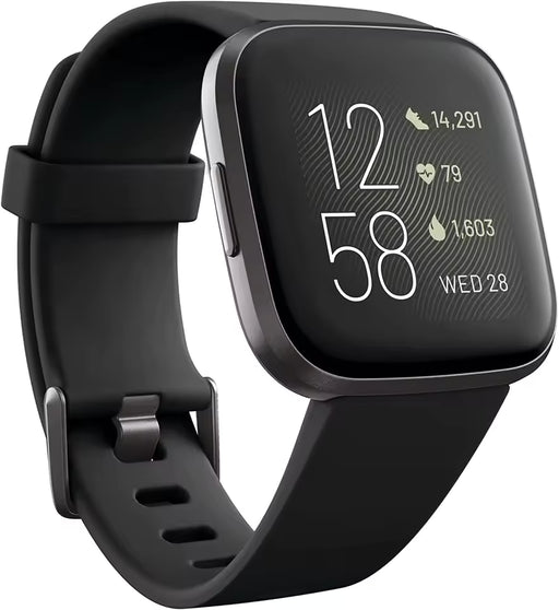 Fitbit Versa 2 Smartwatch - Health & Fitness Tracker in Black - Image 1
