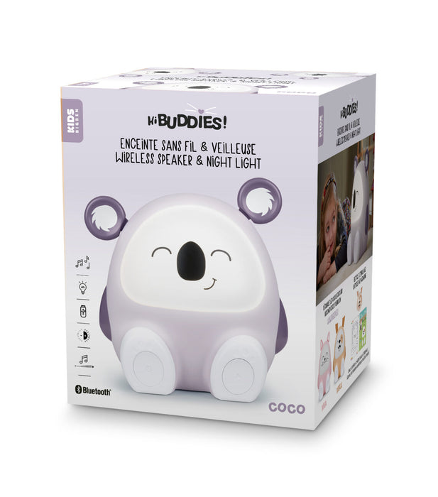 Bigben Kids Wireless Bt Speaker With Night Light Koala Shape Purple Btkidskoala - 2