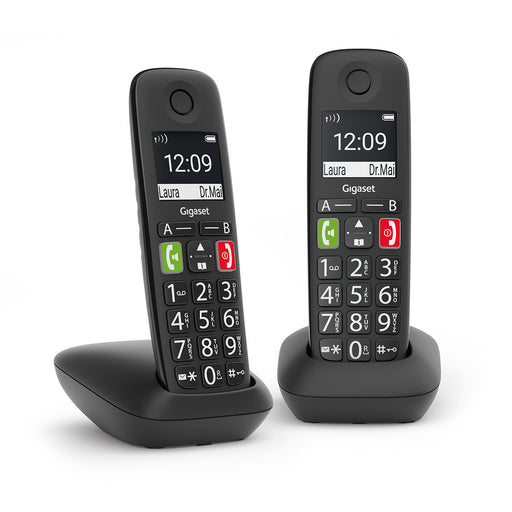Gigaset Wireless Phone E290 Duo Black L36852-H2901-D201 - 1