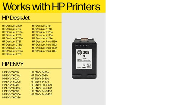 Hp Ink Cartridge Tricolour 305xl 3ym63ae - 1