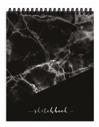 PBI BRAND SKETCHBOOK BLACK MARBLE - 1