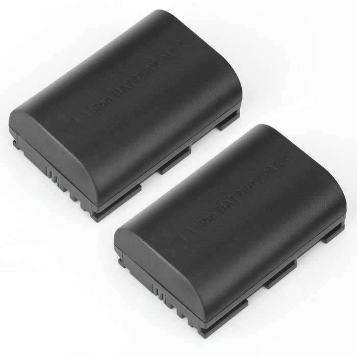JYJZPB LP-E6P Rechargeable Lithium-Ion Camera Battery Pack 2300mAh for Canon EOS R5 Mark II R6 5D 6D 7D 60D 70D 80D 90D (Black) - New