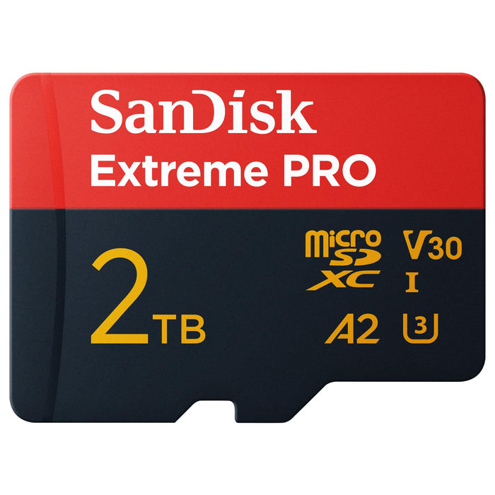 SanDisk Extreme PRO SDSQXCD-2T00 microSDXC UHS-I Memory Card 2TB 250MB/s Read 150MB/s Write for 4K 5K Recording (Black) - New
