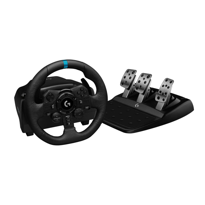 Logitech G923 Racing Wheel with TRUEFORCE Force Feedback, Programmable Dual-Clutch, LED RPM Indicator for PS5, PS4 & PC (Black) - New