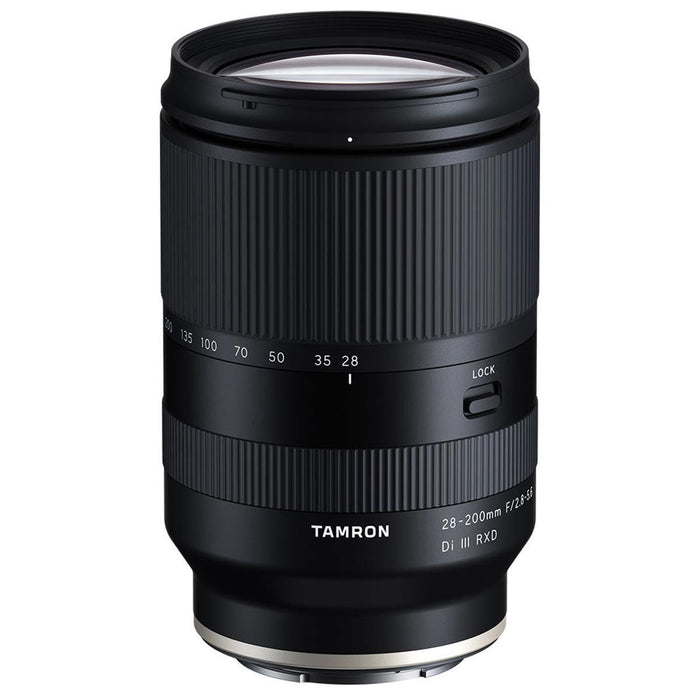 Tamron 28-200mm F/2.8-5.6 Di III RXD All-in-One Lens for Sony Mirrorless Full Frame/APS-C E-Mount AFA071S700 (Black) - New
