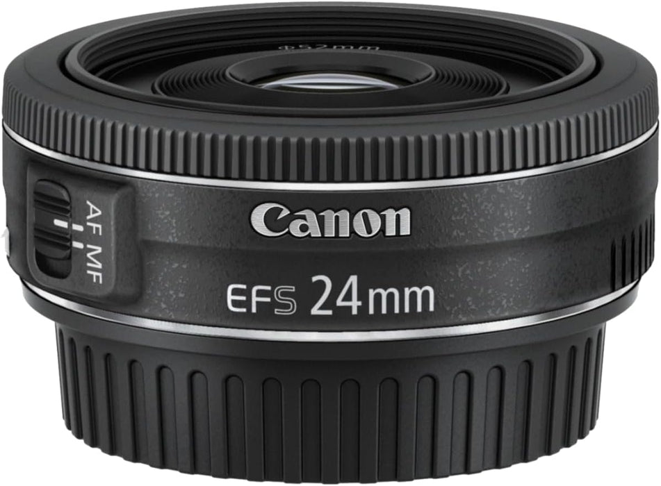 Canon EF-S 24mm f/2.8 STM Lens | Wide-Angle Prime for APS-C EOS DSLRs | 38mm Equivalent | STM Autofocus - New