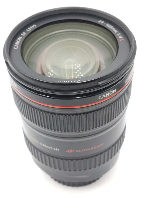 Canon EF 24-105mm f/4 L IS USM Standard Zoom Lens with Image Stabilization for EOS SLR Cameras (Black) - New