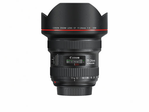 Canon EF 11-24mm f/4L USM Ultra-Wide Zoom Lens with Ring USM Autofocus for EOS DSLR Cameras (Black) - New