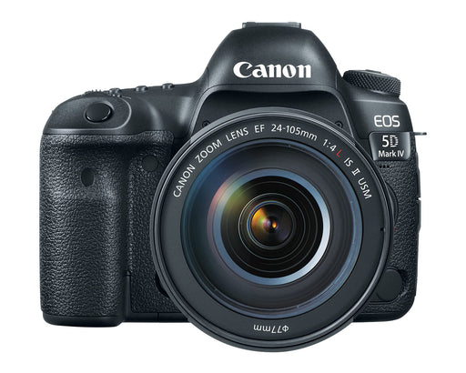 Canon EOS 5D Mark IV 30.4MP Full-Frame DSLR Body with RF 24mm f/1.8 Macro IS STM Lens, 61-Point AF, 7fps Continuous Shooting (Black) - New