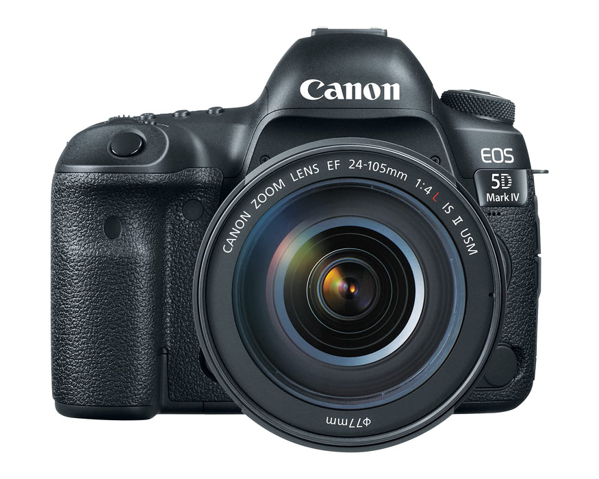 Canon EOS 5D Mark IV 30.4MP Full-Frame DSLR Body with RF 24mm f/1.8 Macro IS STM Lens, 61-Point AF, 7fps Continuous Shooting (Black) - New