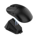 Ajazz AJ159P MC Dual-Mode Wireless Bluetooth + Wired Ergonomic Gaming Mouse 56g Lightweight 12000 DPI PAW3311 Sensor USB-C Rechargeable with Magnetic Charging Dock 6 Programmable Buttons (White) - New