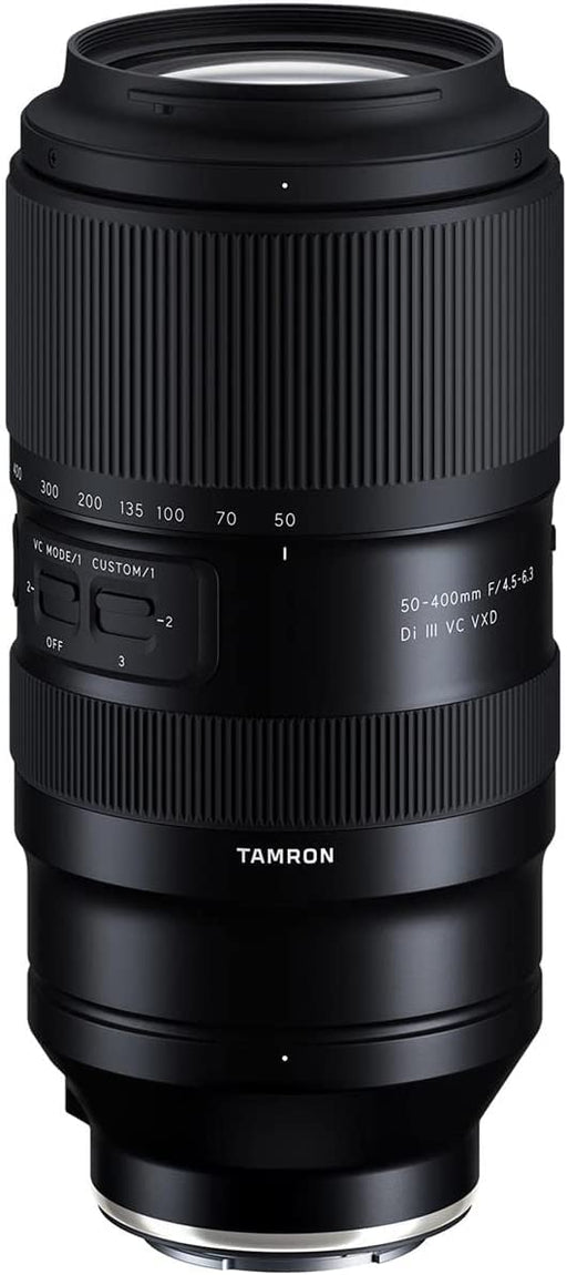 Tamron 50-400mm f/4.5-6.3 Di III VC VXD Lens for Sony Full Frame Mirrorless Cameras | 8x Zoom | VXD AF Motor - New