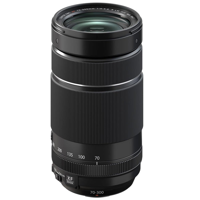 Fujifilm XF70-300mmF4-5.6 R LM OIS WR Telephoto Zoom Lens 107-457mm Equivalent for X-Mount Cameras (Black) - New