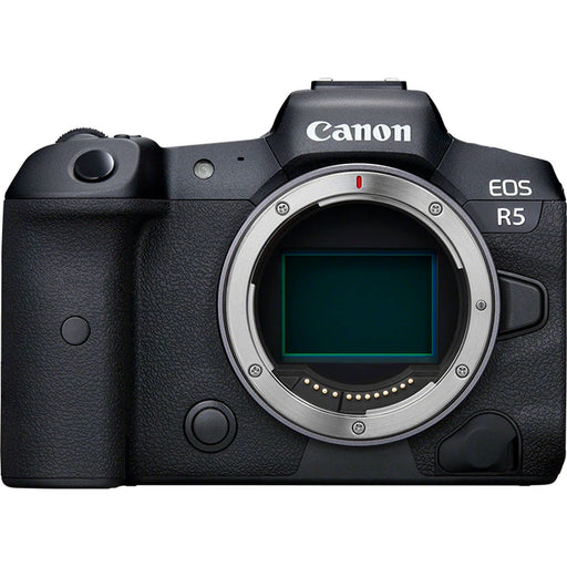 Canon EOS R5 Full-Frame Mirrorless Camera Body 45MP CMOS Sensor 8K Video Recording 20fps Burst RF Mount (Black) - New