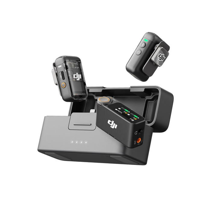 DJI Mic Mini 2 Wireless Microphone Kit (2TX+1RX) - Shadow Black - New - Image 1