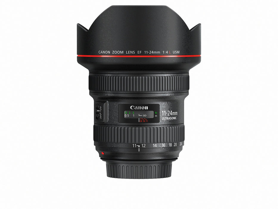 Canon EF 11-24mm f/4L USM Ultra-Wide Zoom Lens for EOS DSLR Cameras with Ring-Type Ultrasonic Motor (Black) - New