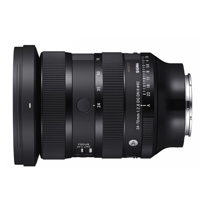 Sigma 24-70mm F2.8 DG DN II Art Lens for Sony E Mount - Standard Zoom Lens (Black) - New