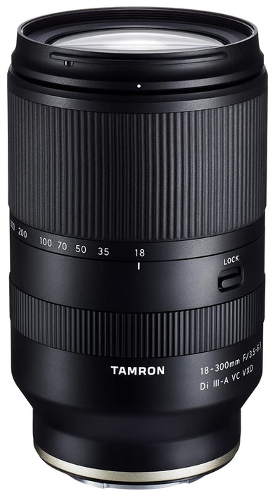Tamron 18-300mm F/3.5-6.3 Di III-A VC VXD Lens for Sony E APS-C Mirrorless Cameras 16.6x All-in-One Zoom (Black) - New