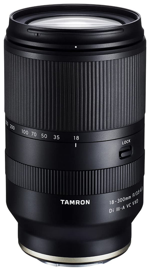 Tamron 18-300mm F/3.5-6.3 Di III-A VC VXD Lens for Sony E APS-C Mirrorless Cameras 16.6x All-in-One Zoom (Black) - New