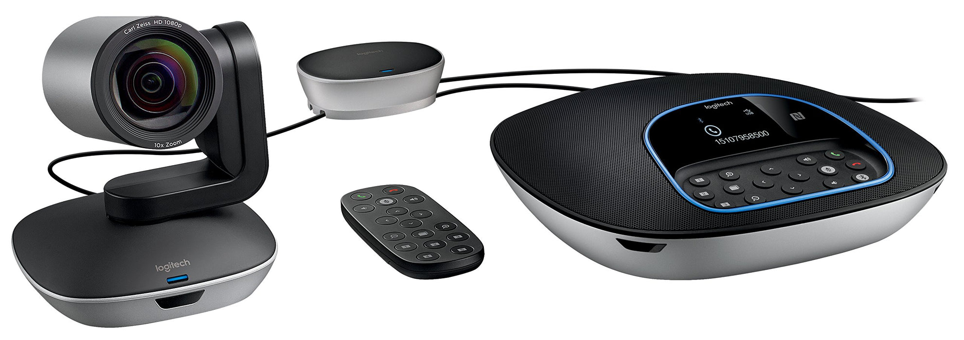 Logitech CC3500E Group 960-001054 Conference Webcam System Full HD 1080p 90° Field of View USB Plug-and-Play (Black) - New