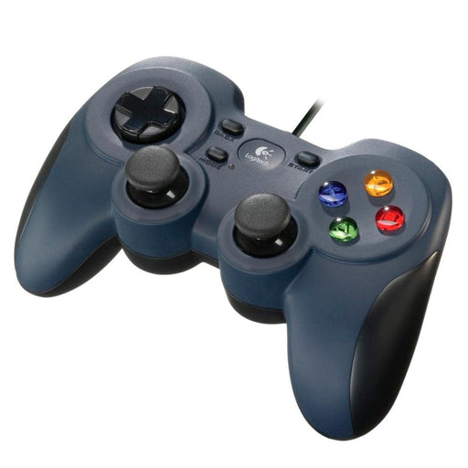 Logitech F310 Wired Gamepad 940-000110 with 10 Programmable Buttons for Windows PC Gaming 6ft USB Cable (Blue) - New