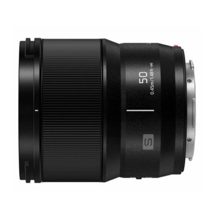 Panasonic Lumix S-S50 50mm f/1.8 Standard Prime Lens for L-Mount Full-Frame Mirrorless Cameras (Black) - New