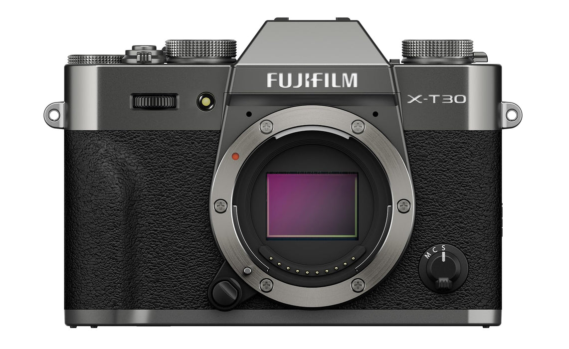 Fujifilm X-T30 III Body Mirrorless Digital Camera with 26.1MP APS-C Sensor, AI Autofocus, 20 Film Simulations, 6.2K Video (Charcoal Silver) - New