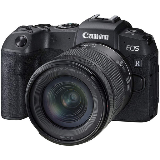 Canon EOS RP 3380C132 Full-Frame Mirrorless Camera Kit with RF 24-105mm F/4-7.1 IS STM Lens, 4K UHD Video, 5-Stop Image Stabilization (Black) - New