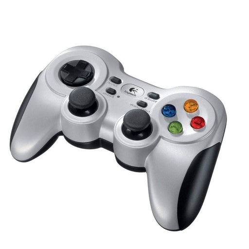 Logitech F710 Wireless Gaming Gamepad 2.4 GHz PC Controller with Dual Vibration Motors for Windows 7/8/10/11 (Silver) - New